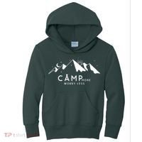 Camp More Worry Less Mountain Nature Kids Hoodie thumb 0