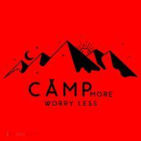 Camp More Worry Less Mountain Nature Santa Hat thumb 1