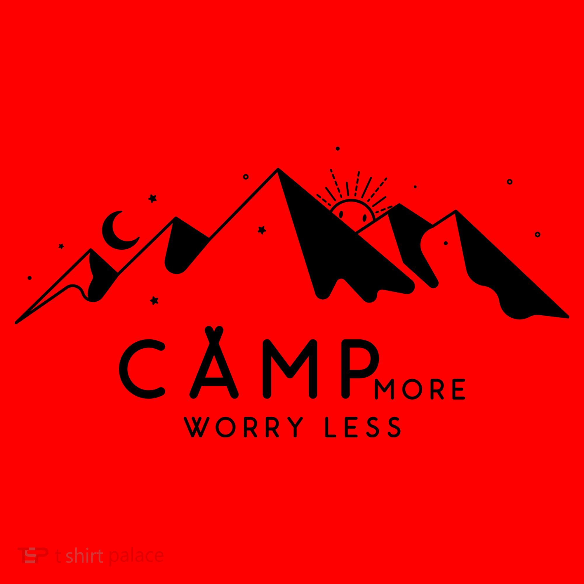 Camp More Worry Less Mountain Nature Santa Hat