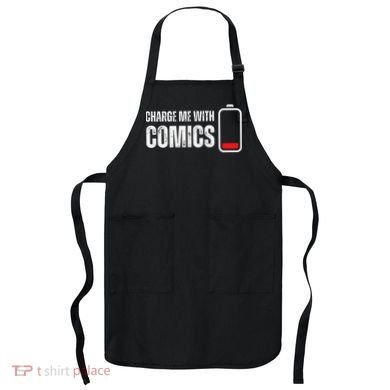 Charge Me With Comics Funny Comic Lover Apron