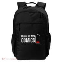 Charge Me With Comics Funny Comic Lover Backpack thumb 0