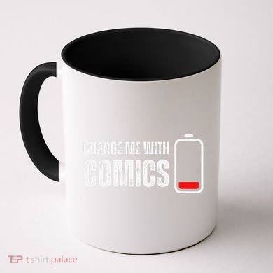 Charge Me With Comics Funny Comic Lover Coffee Mug