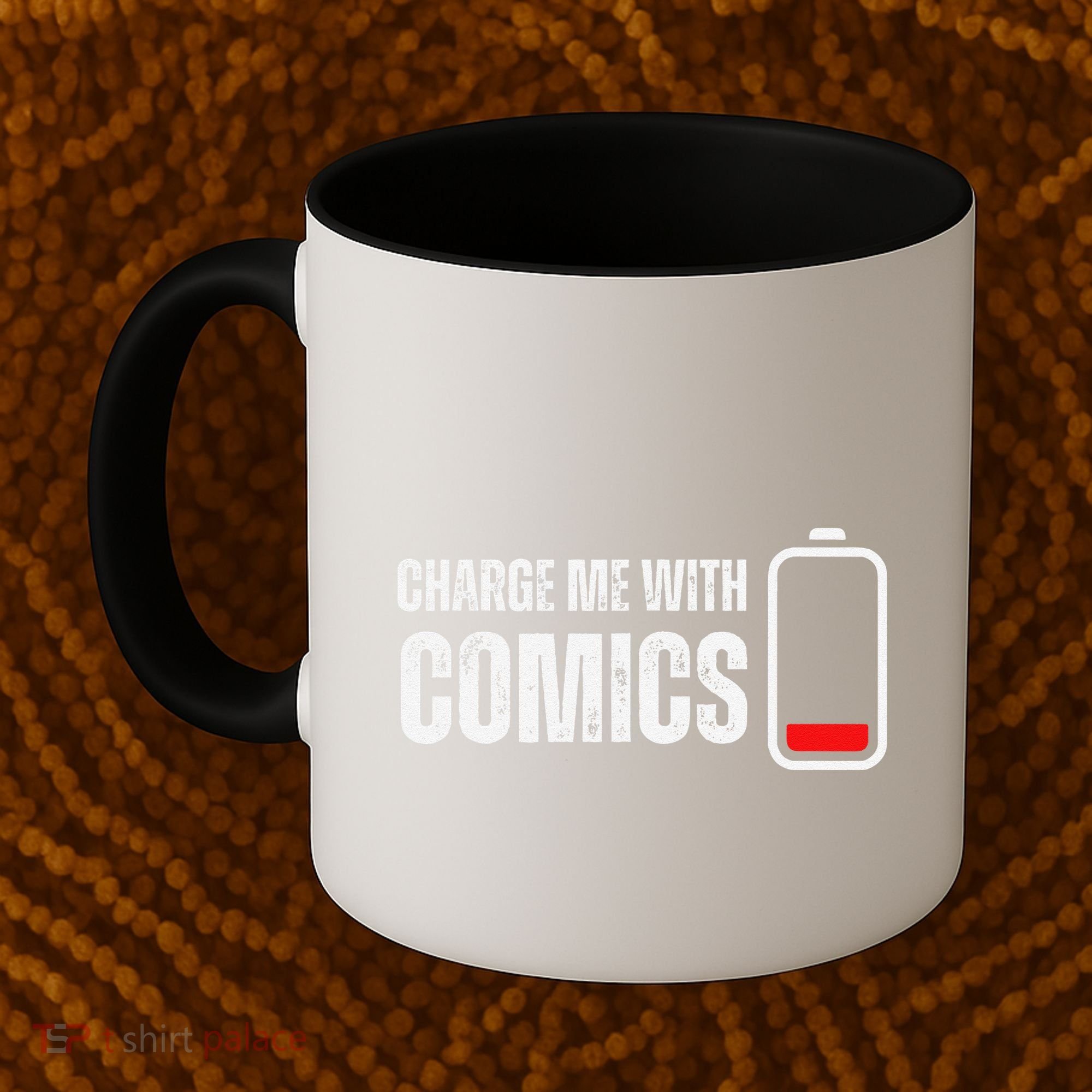 Charge Me With Comics Funny Comic Lover Coffee Mug