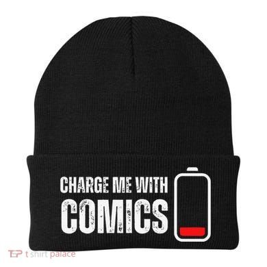 Charge Me With Comics Funny Comic Lover Beanie