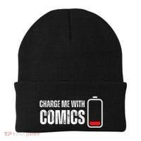 Charge Me With Comics Funny Comic Lover Beanie thumb 0