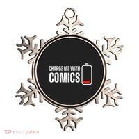 Charge Me With Comics Funny Comic Lover Ornament thumb 0