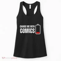 Charge Me With Comics Funny Comic Lover Women's Tank Top thumb 0