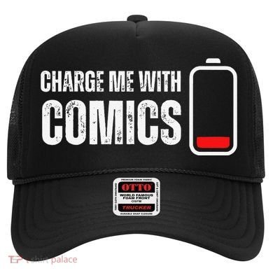 Charge Me With Comics Funny Comic Lover Hat