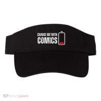 Charge Me With Comics Funny Comic Lover Visor thumb 0
