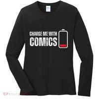 Charge Me With Comics Funny Comic Lover Women's Long Sleeve Shirt thumb 0