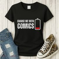 Charge Me With Comics Funny Comic Lover Women's T-Shirt thumb 3