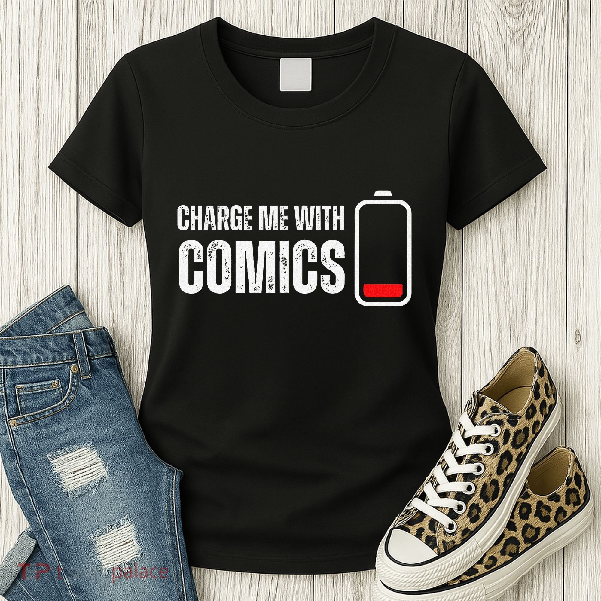 Charge Me With Comics Funny Comic Lover Women's T-Shirt