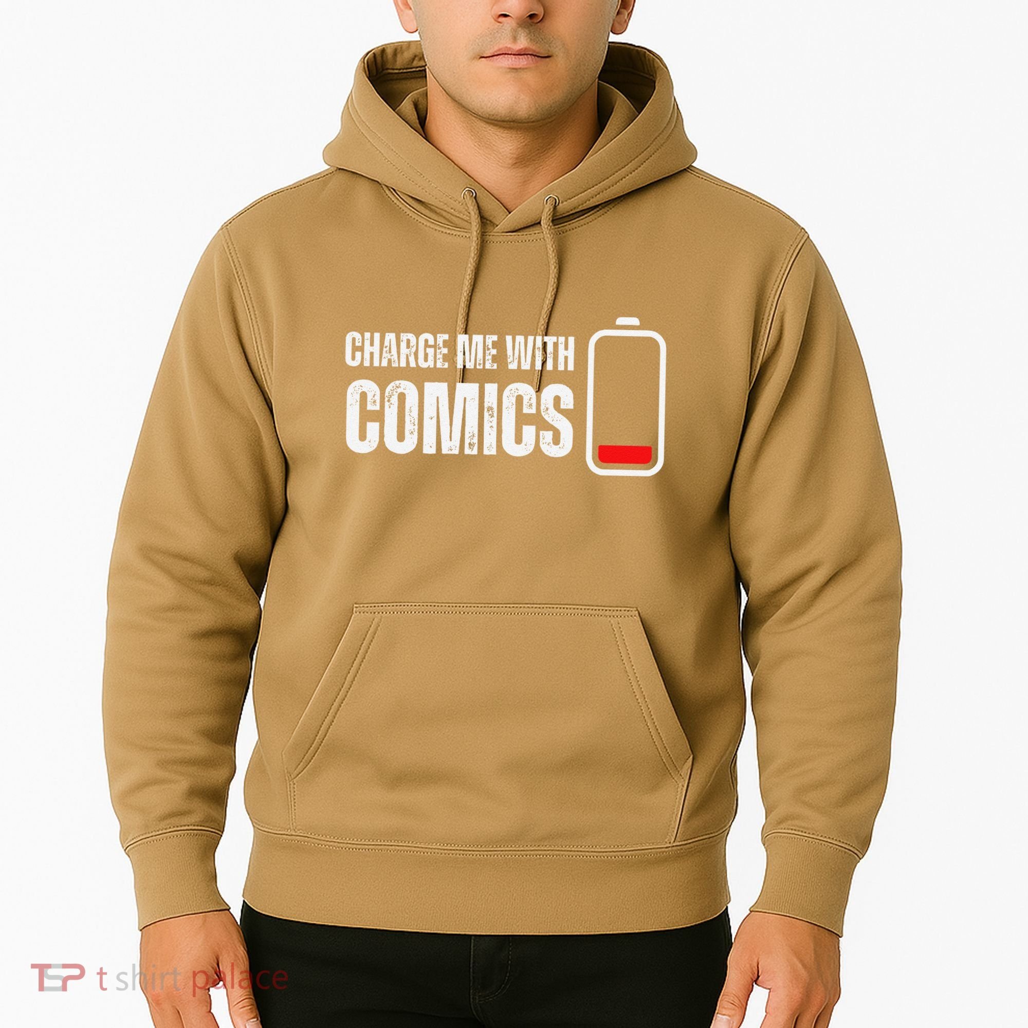 Charge Me With Comics Funny Comic Lover Hoodie