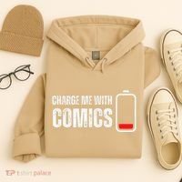 Charge Me With Comics Funny Comic Lover Hoodie thumb 4