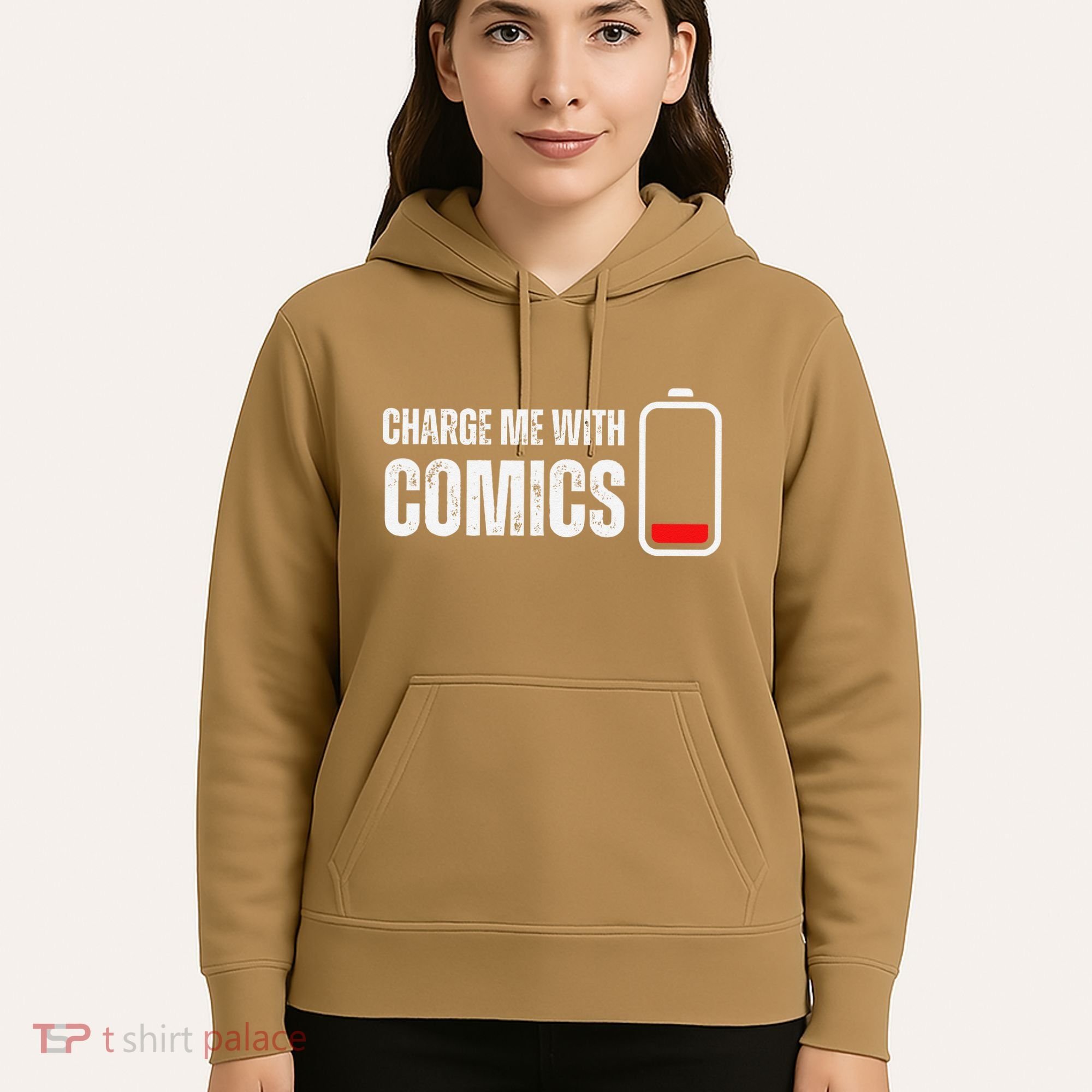 Charge Me With Comics Funny Comic Lover Hoodie