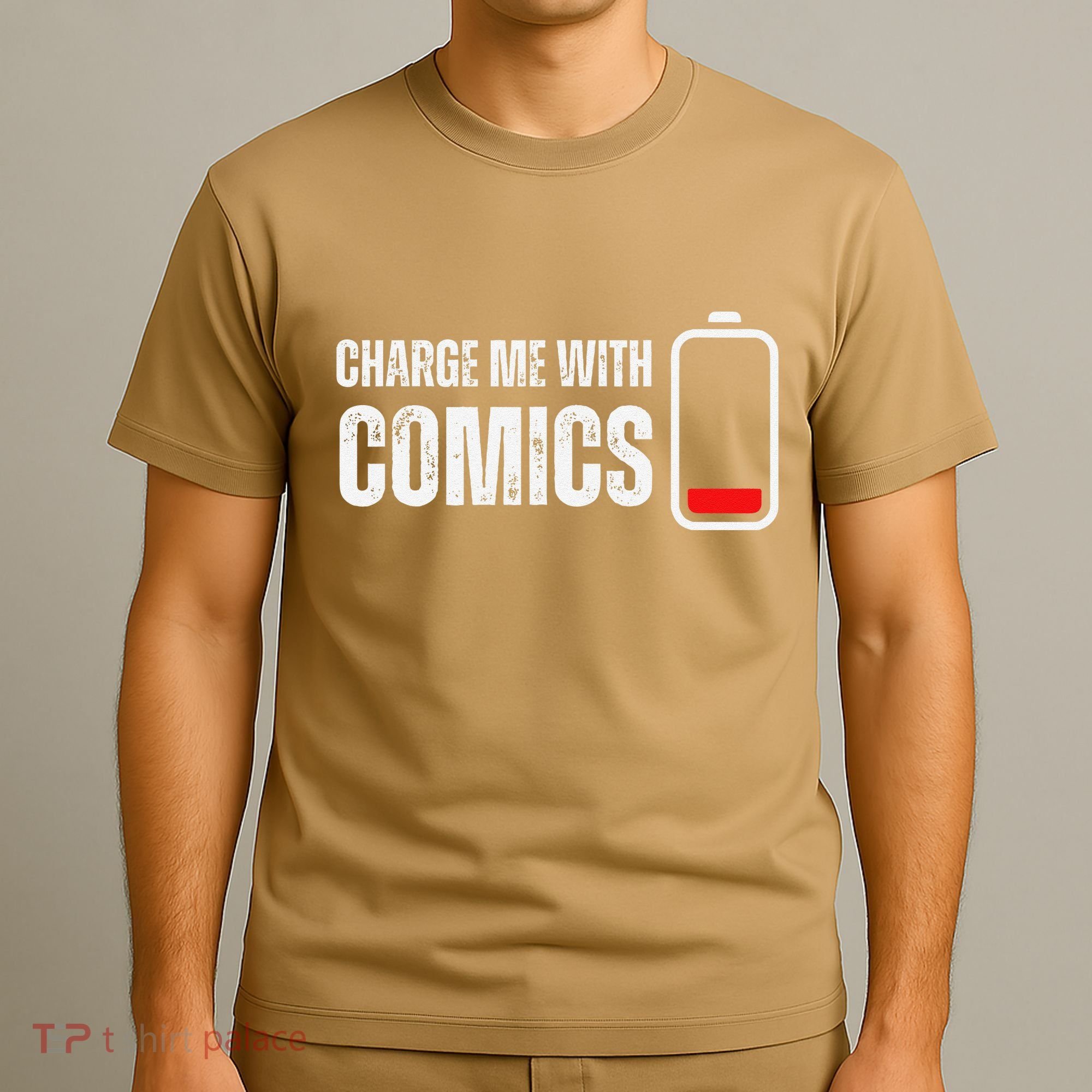 Charge Me With Comics Funny Comic Lover T-Shirt