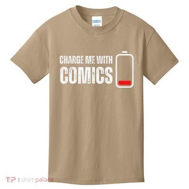 Charge Me With Comics Funny Comic Lover Kids T-Shirt