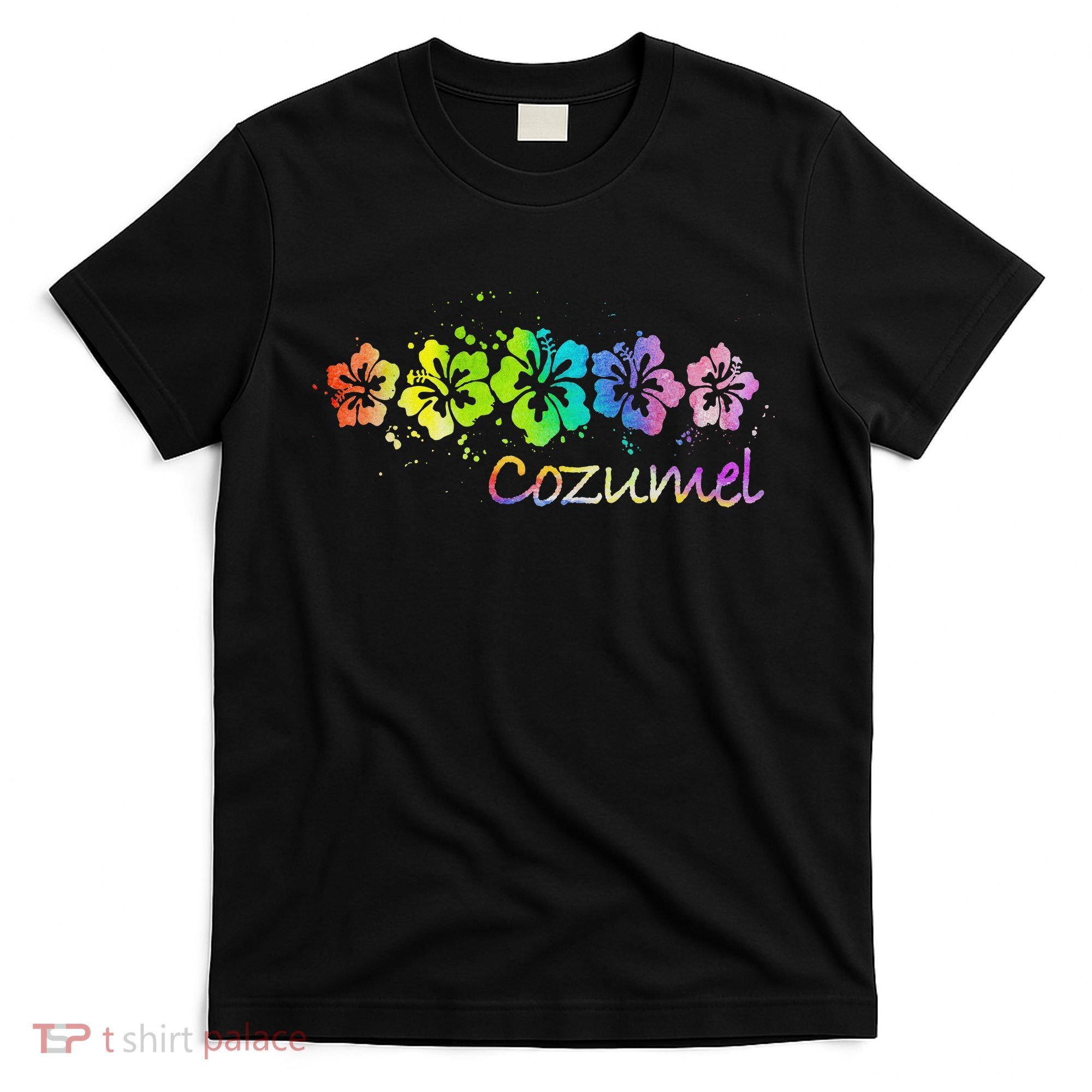 Cozumel, Mexico Watercolor Beach & Surf T-Shirt