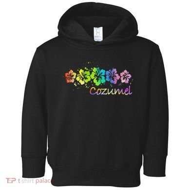 Cozumel, Mexico Watercolor Beach & Surf Toddler Hoodie