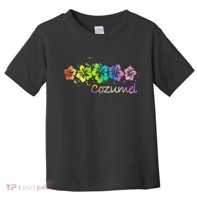 Cozumel, Mexico Watercolor Beach & Surf Toddler T-Shirt
