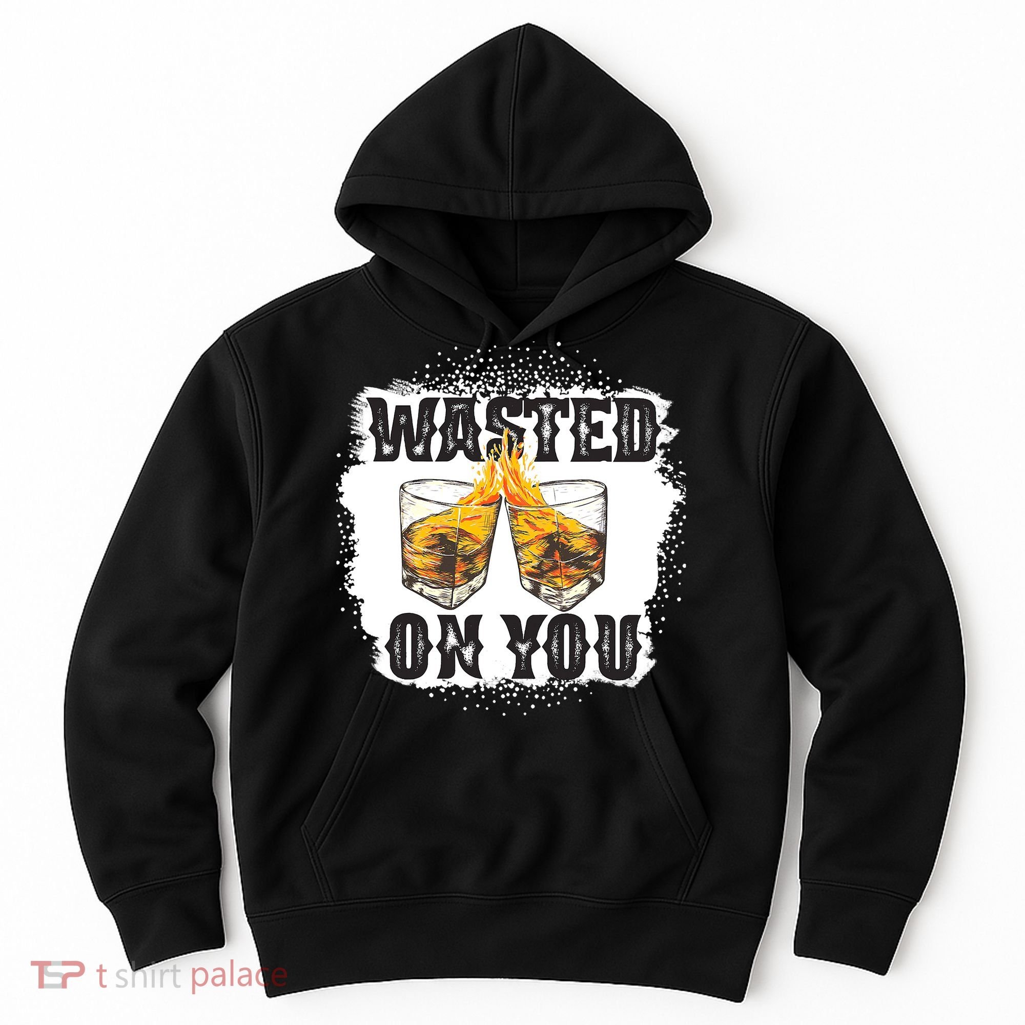 Country Music Western Whiskey Bleached Cowboy Hoodie