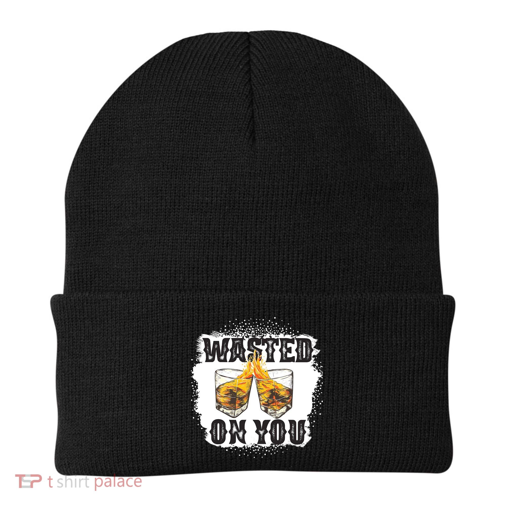 Country Music Western Whiskey Bleached Cowboy Beanie