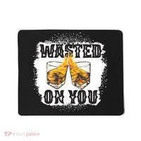 Country Music Western Whiskey Bleached Cowboy Mousepad thumb 0