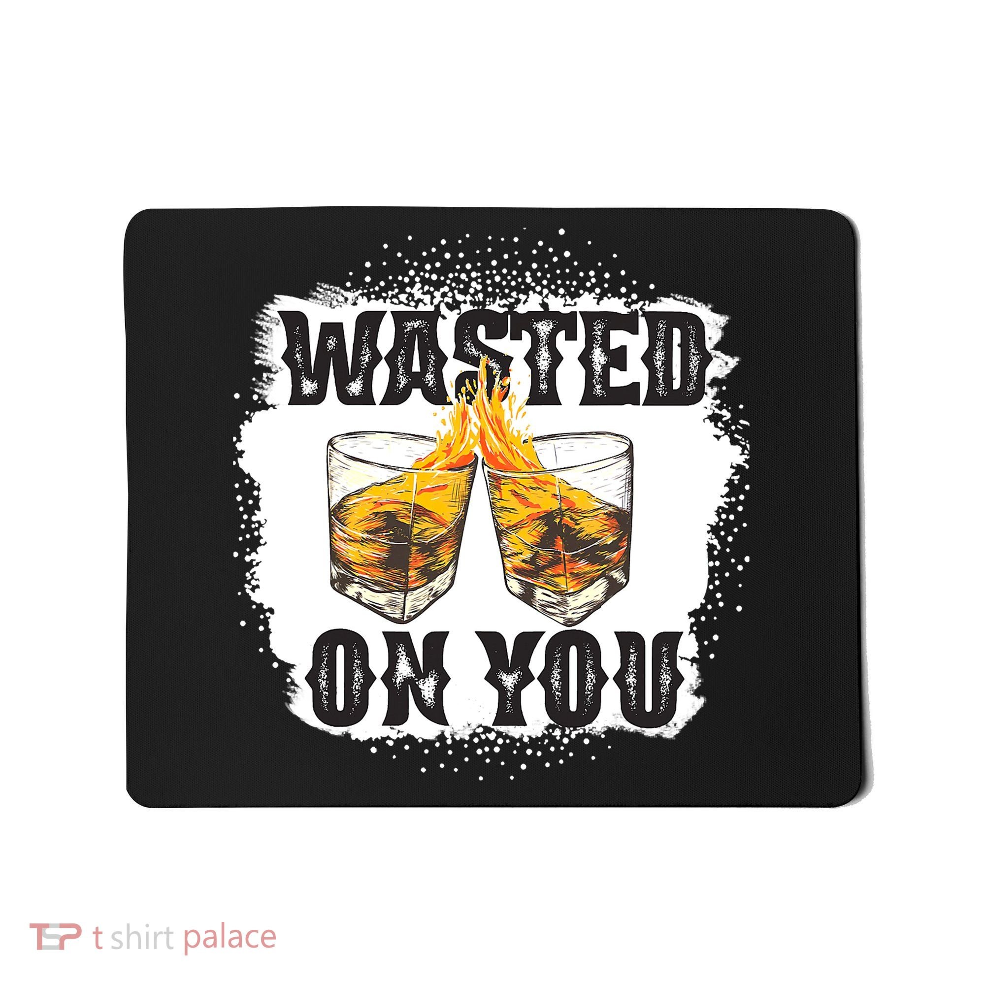 Country Music Western Whiskey Bleached Cowboy Mousepad