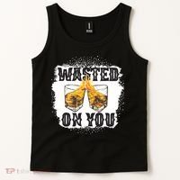 Country Music Western Whiskey Bleached Cowboy Tank Top thumb 2
