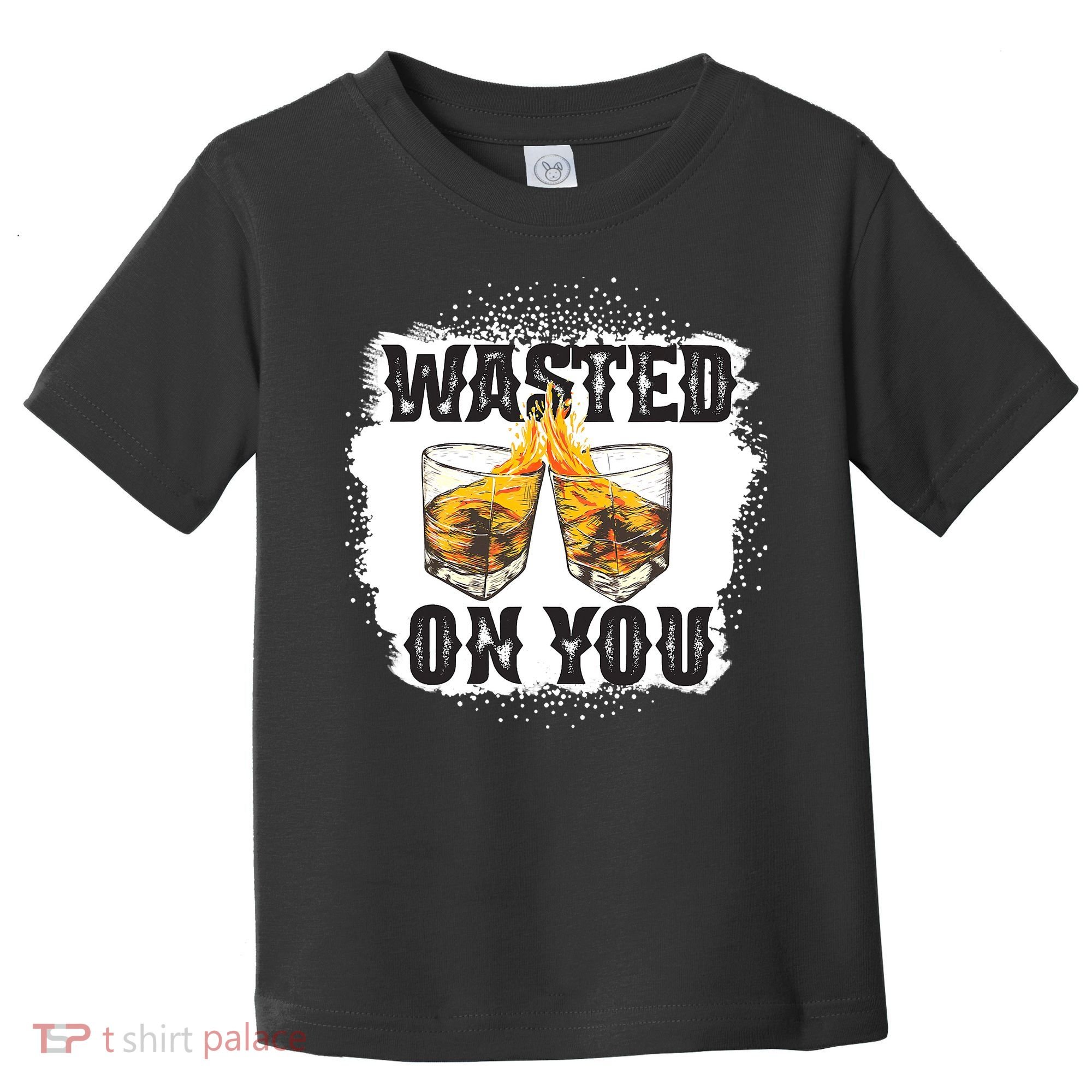 Country Music Western Whiskey Bleached Cowboy Toddler T-Shirt