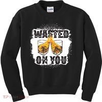 Country Music Western Whiskey Bleached Cowboy Kids Sweatshirt thumb 0