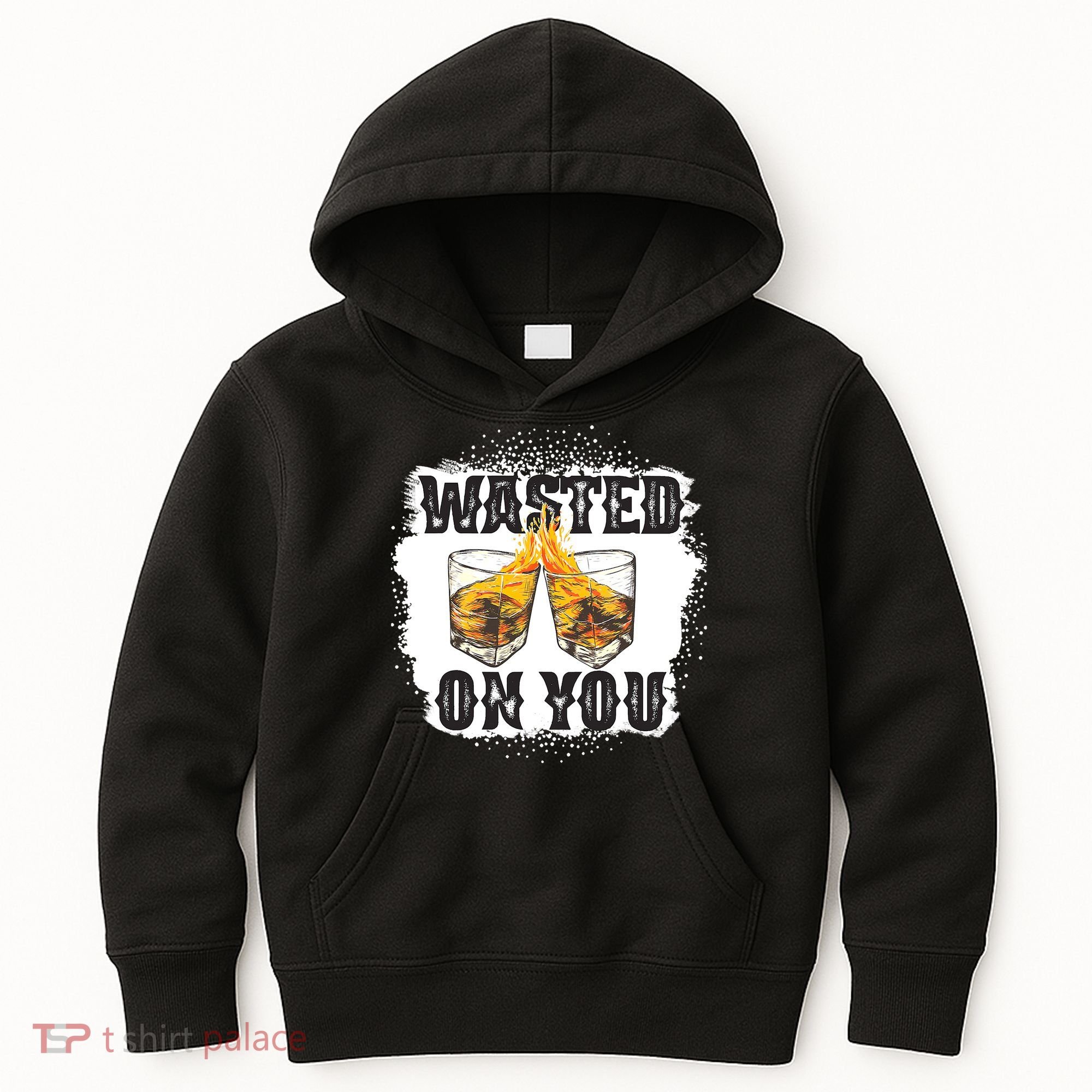 Country Music Western Whiskey Bleached Cowboy Kids Hoodie