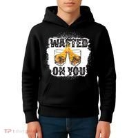 Country Music Western Whiskey Bleached Cowboy Kids Hoodie thumb 4