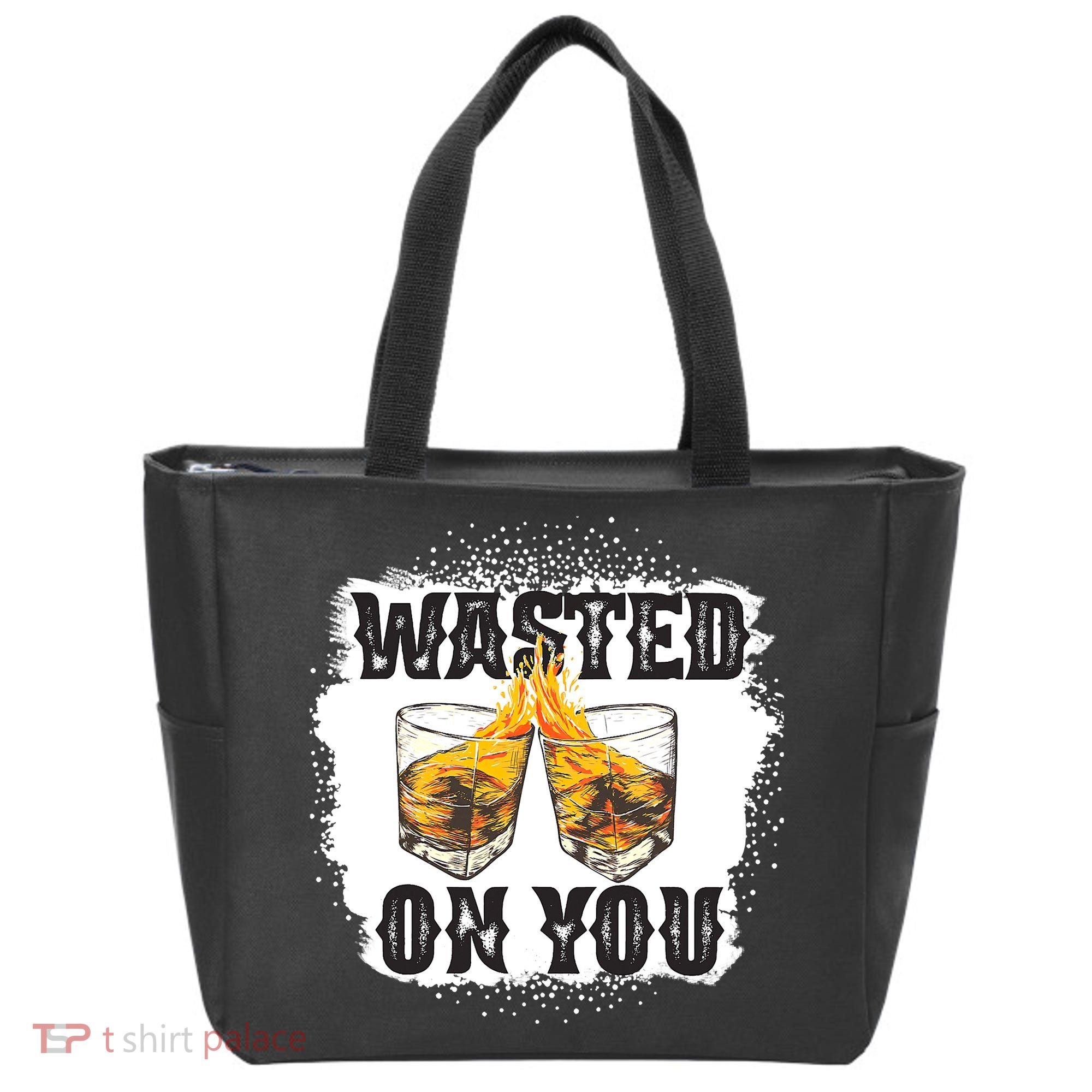 Country Music Western Whiskey Bleached Cowboy Tote Bag