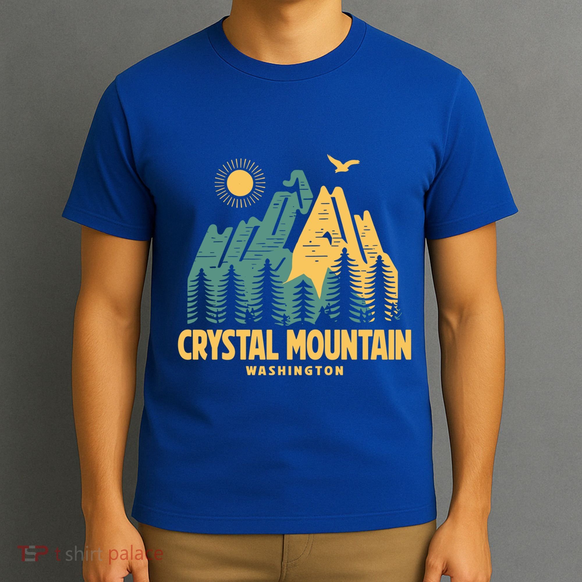Crystal Mountain Washington Hiking Outdoors Vintage Gift T-Shirt