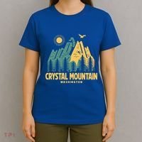 Crystal Mountain Washington Hiking Outdoors Vintage Gift T-Shirt thumb 4