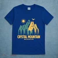 Crystal Mountain Washington Hiking Outdoors Vintage Gift T-Shirt thumb 5