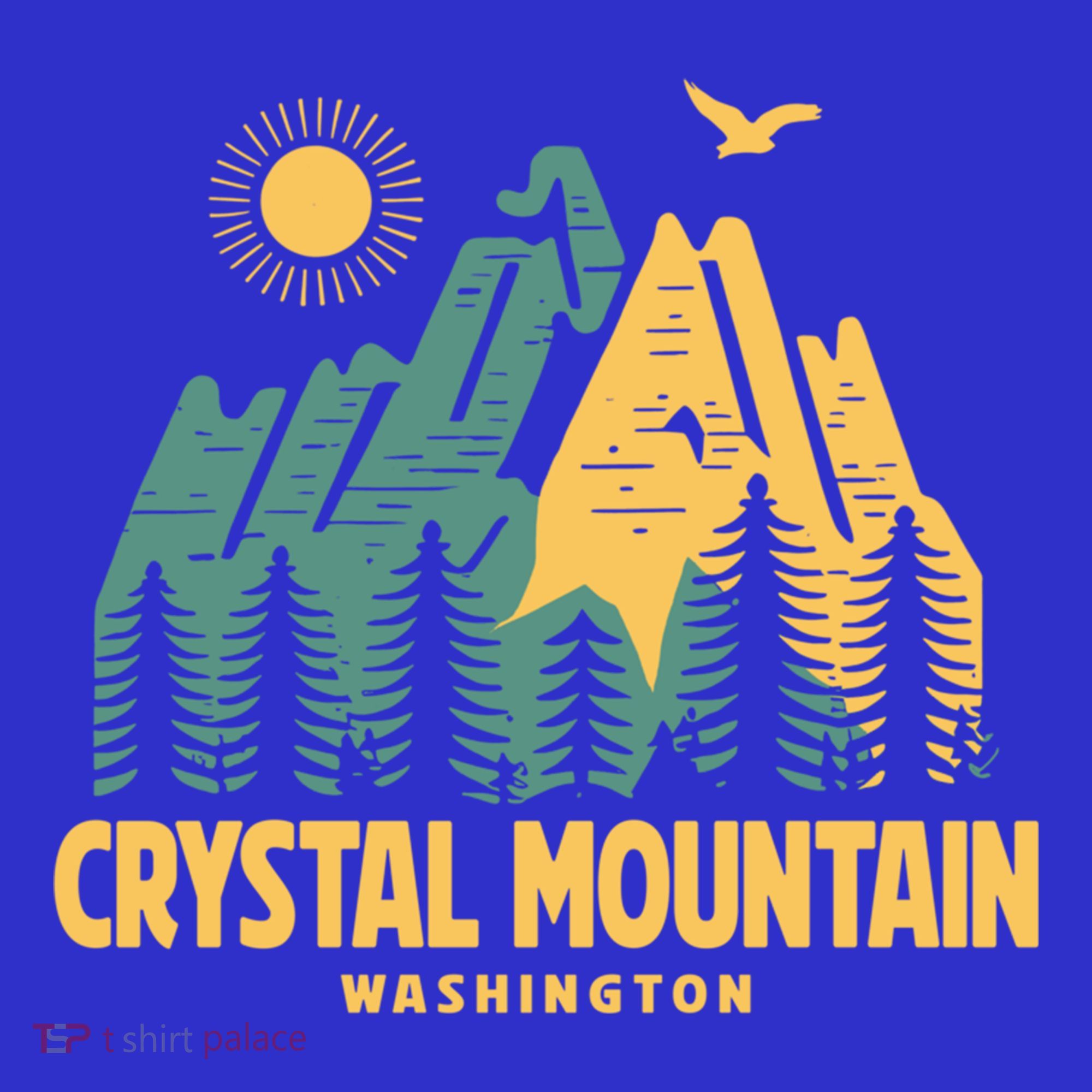 Crystal Mountain Washington Hiking Outdoors Vintage Gift T-Shirt