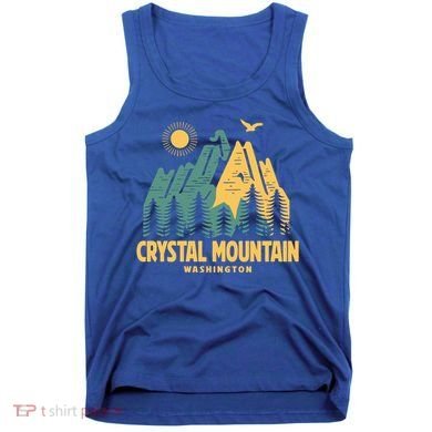 Crystal Mountain Washington Hiking Outdoors Vintage Gift Tank Top