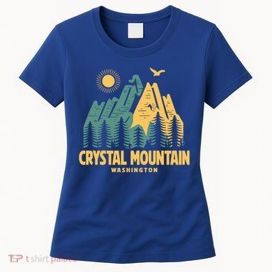 Crystal Mountain Washington Hiking Outdoors Vintage Gift Women's T-Shirt
