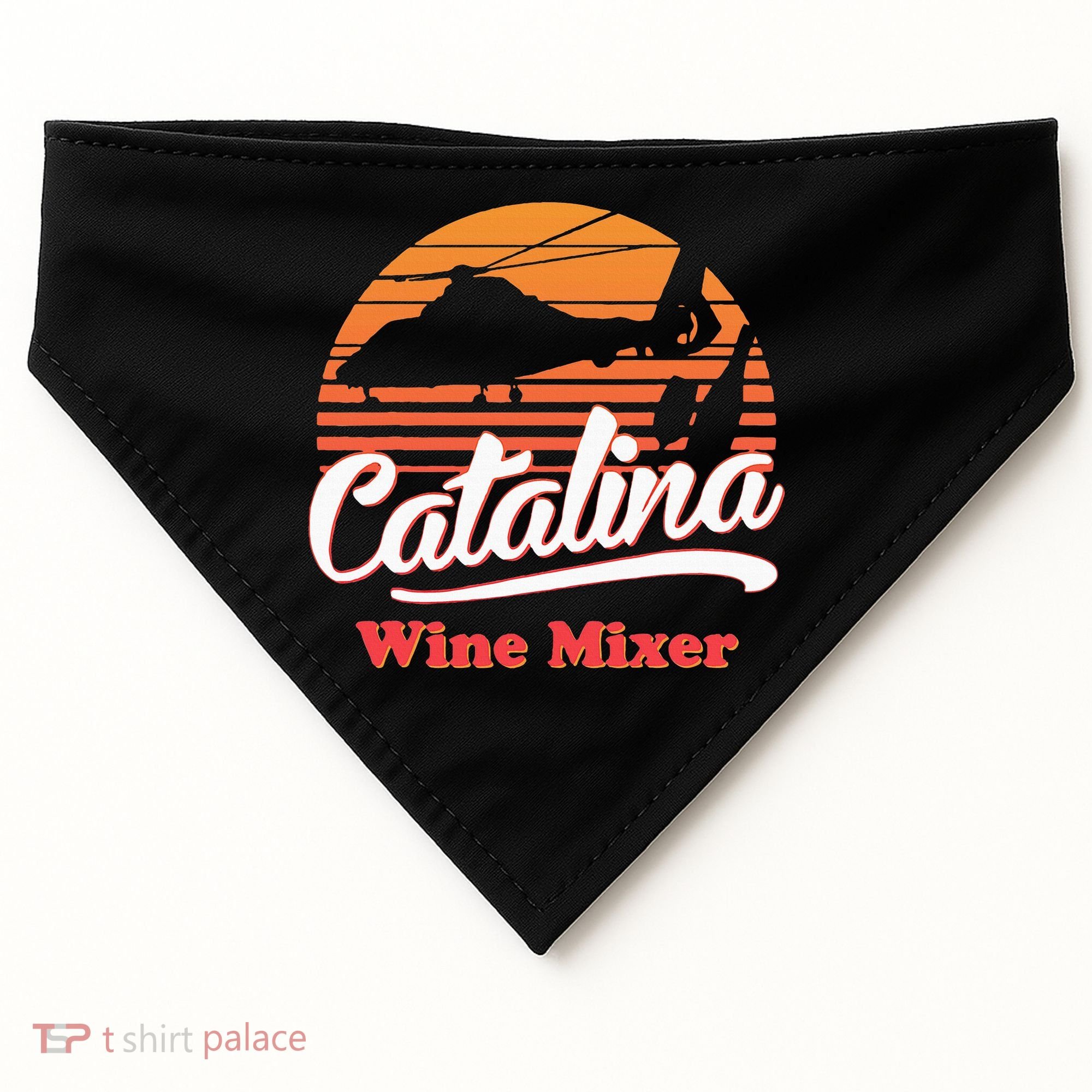 Catalina Mixer Wine USA-Made Doggie Bandana