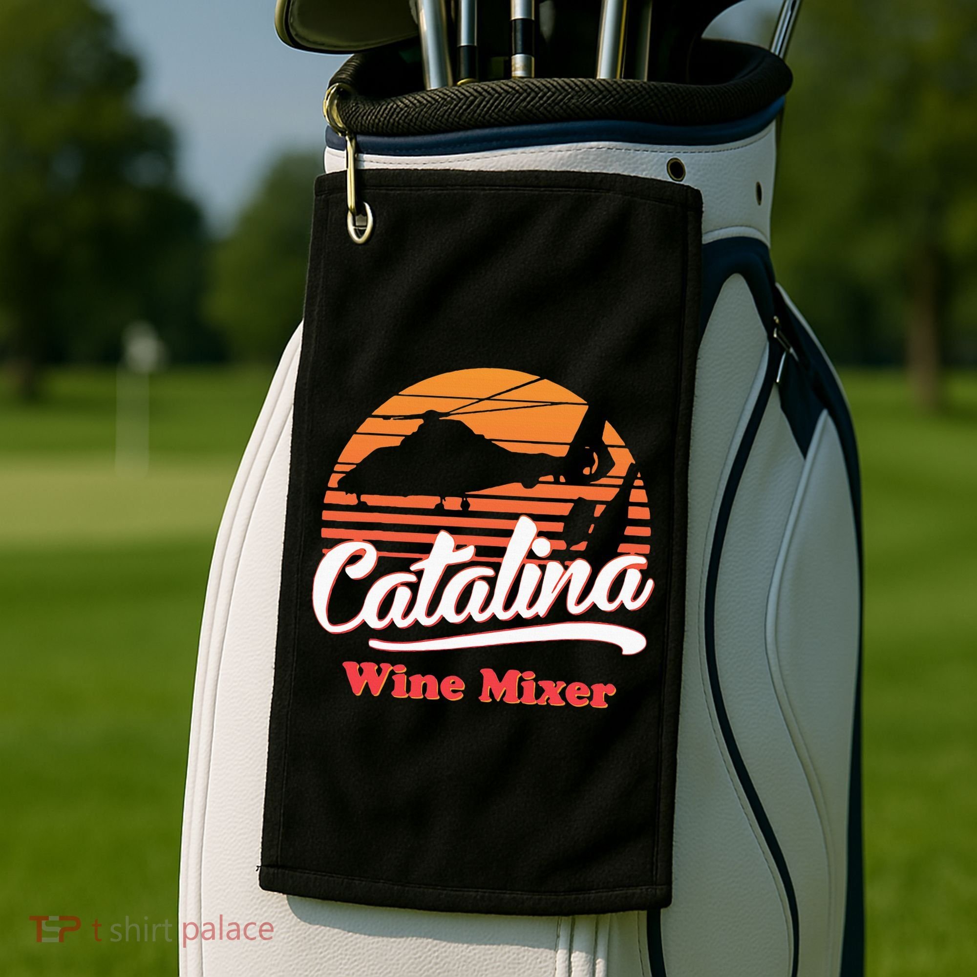 Catalina Mixer Wine Golf Towel