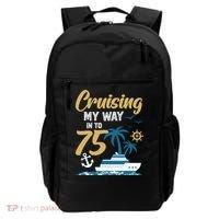 Cruising My Way Into 75th Birthday Cruise 75 Years Old Backpack thumb 0
