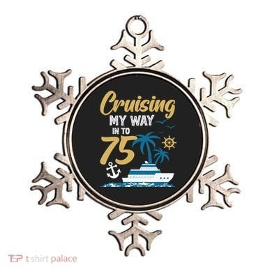 Cruising My Way Into 75th Birthday Cruise 75 Years Old Ornament