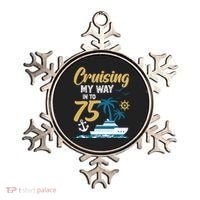 Cruising My Way Into 75th Birthday Cruise 75 Years Old Ornament thumb 0