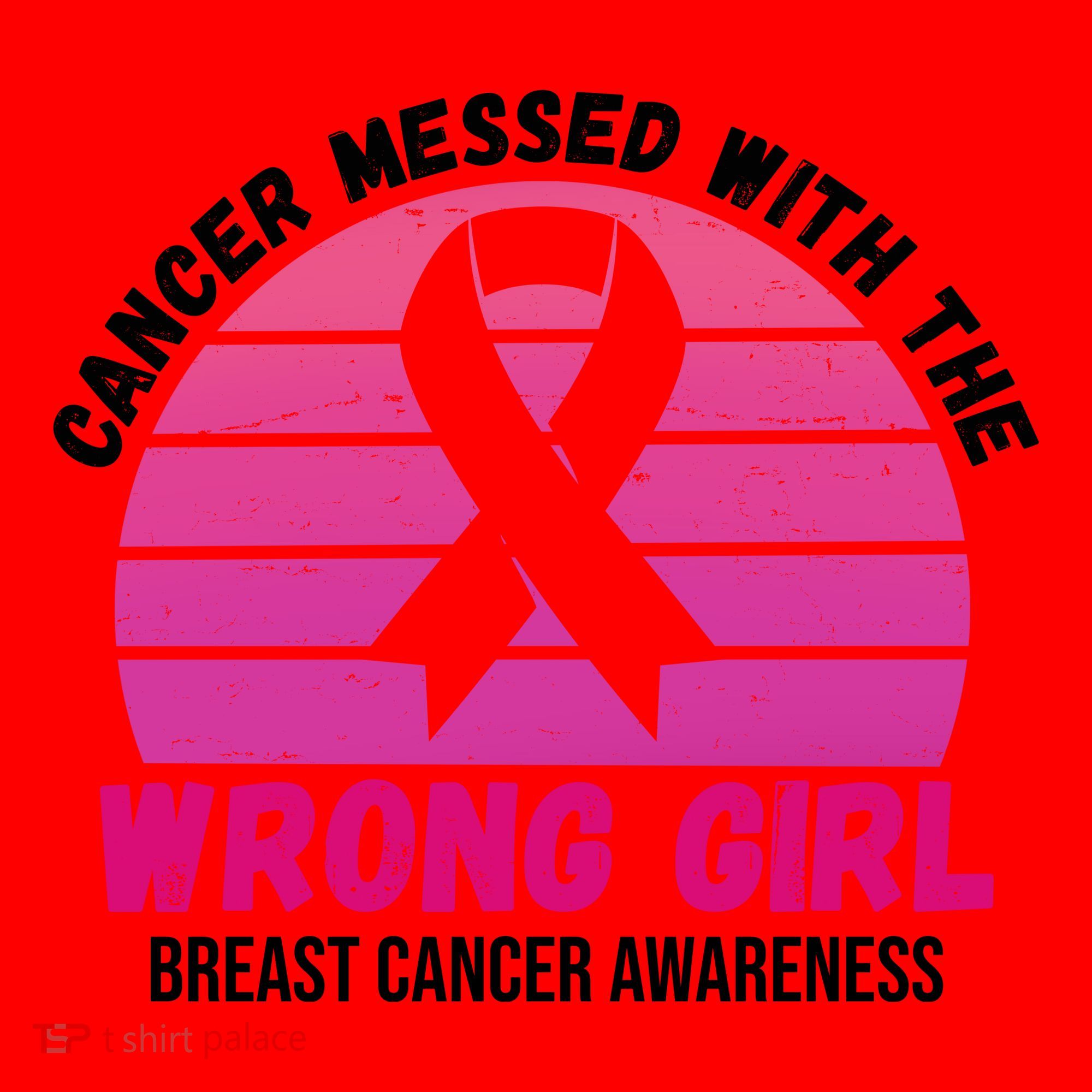 Cancer Messed With The Wrong Girl Breast Cancer Awareness Santa Hat