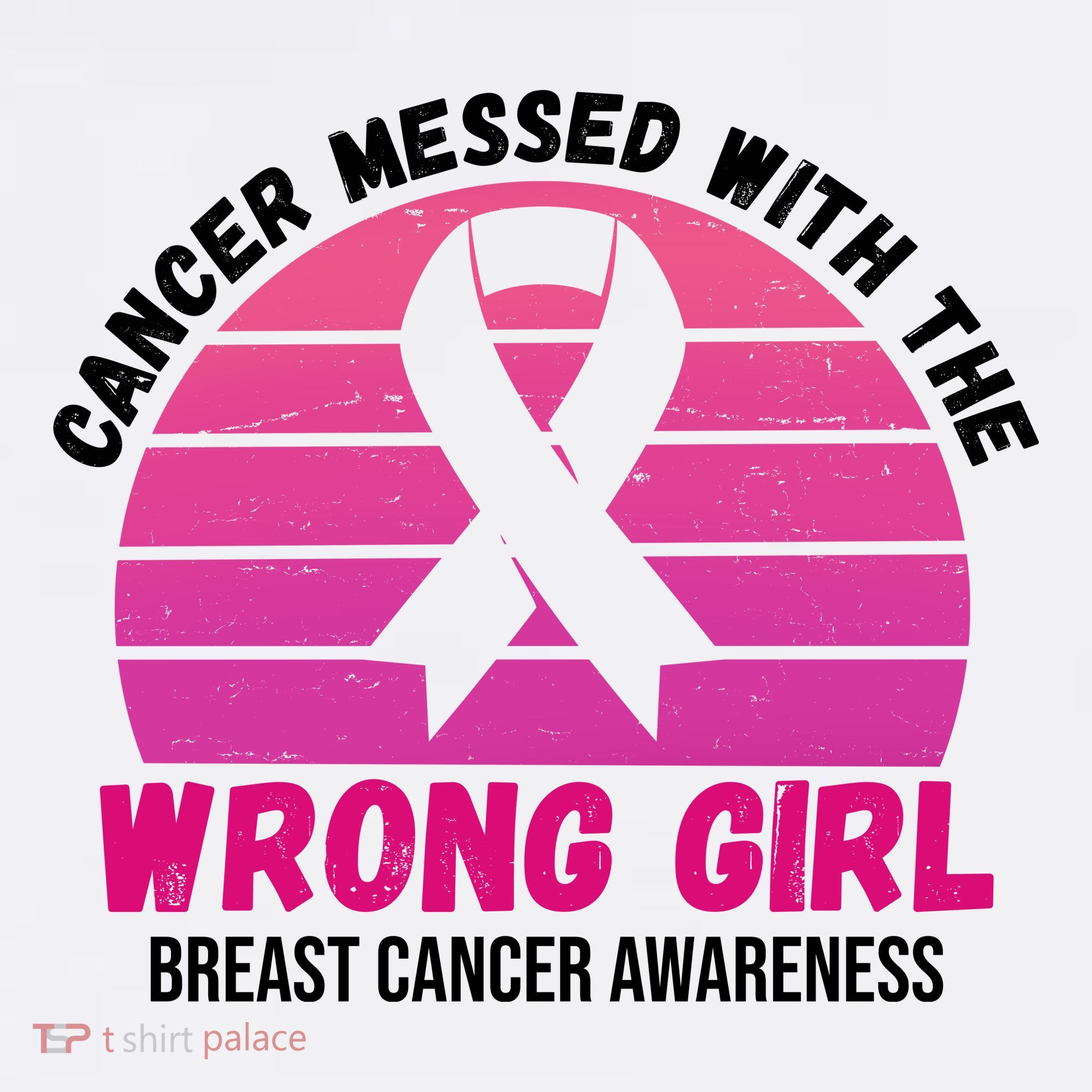 Cancer Messed With The Wrong Girl Breast Cancer Awareness Women's Hoodie