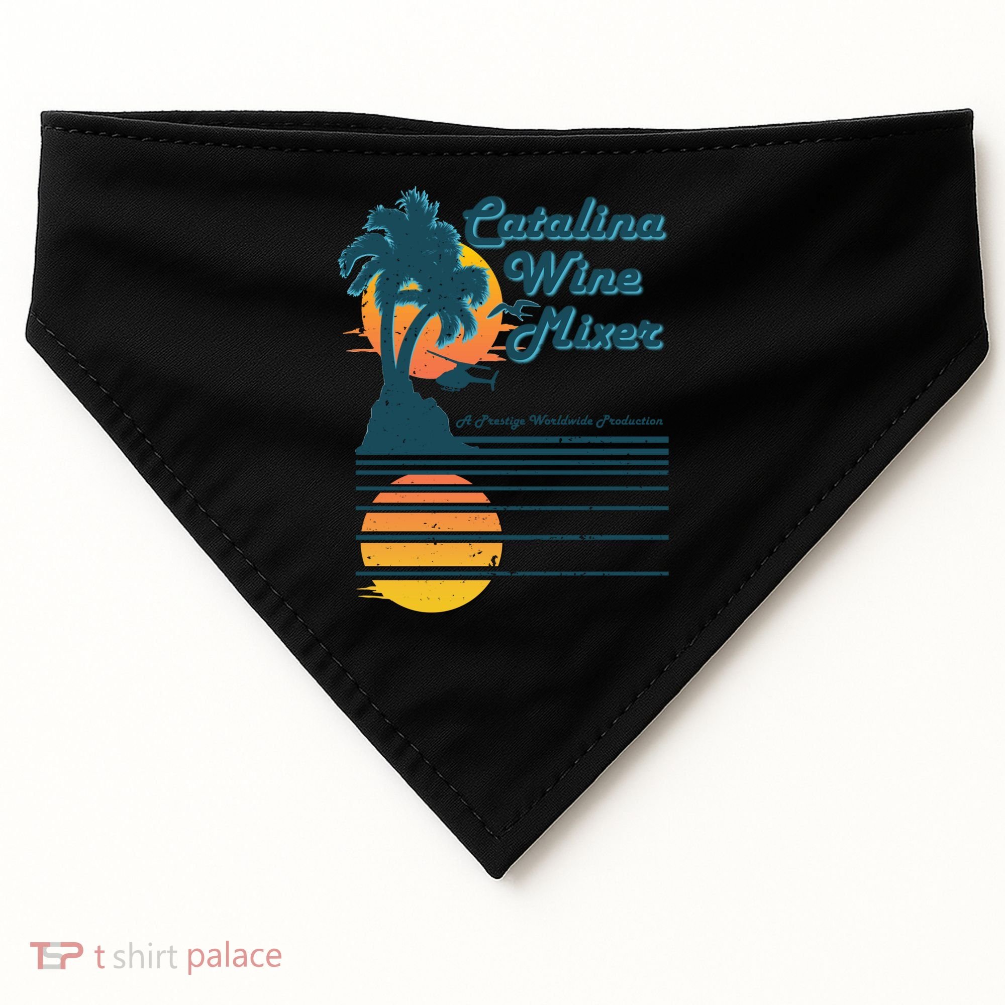 Catalina Mixer Wine Gift USA-Made Doggie Bandana