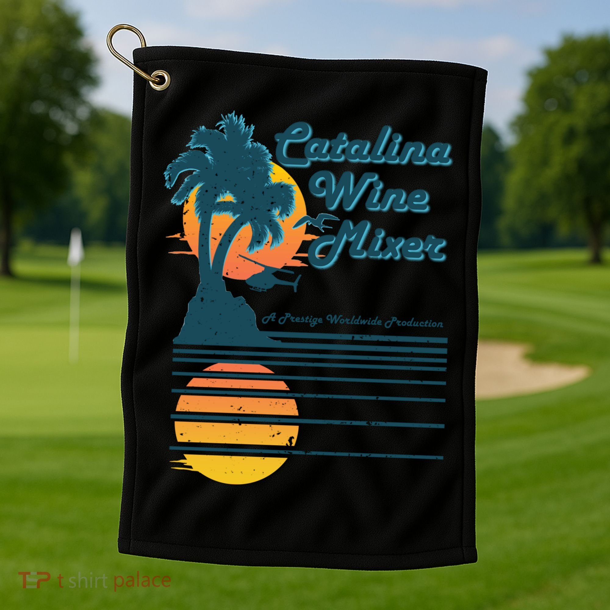 Catalina Mixer Wine Gift Golf Towel