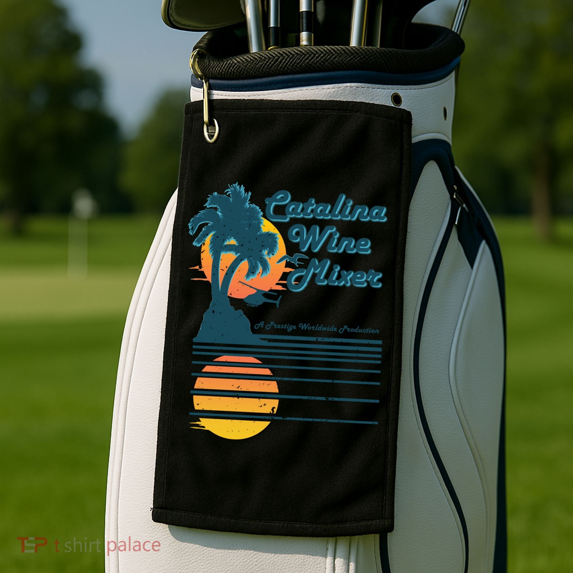 Catalina Mixer Wine Gift Golf Towel